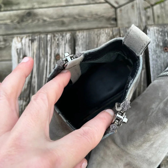 DOLCE VITA ~ Grey Booties with Dual Zipper - Picture 3 of 8